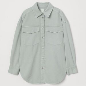 H&M Light Green Oversized Jacket